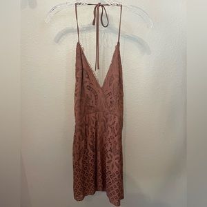 Nordstrom Speechless Halter Dress. Size: 3. Color: Brown.